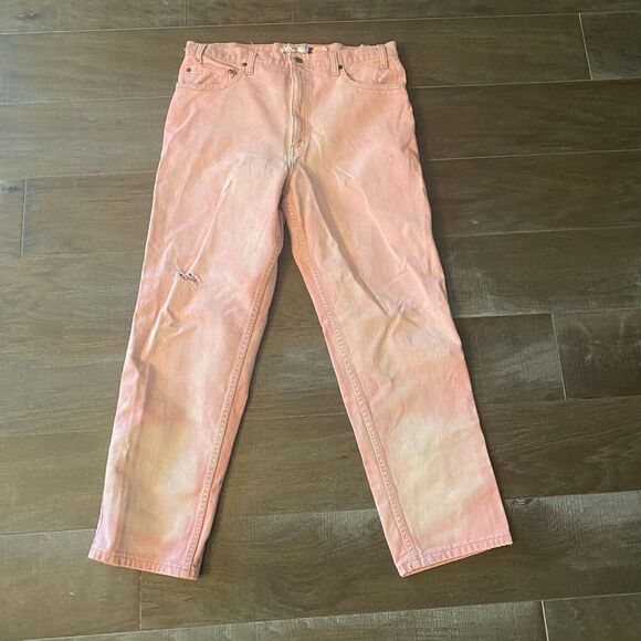 Levi's Levi Strauss 540 Jeans Men's 36x29 Pink Denim Distressed Relaxed Fit - Picture 1 of 16